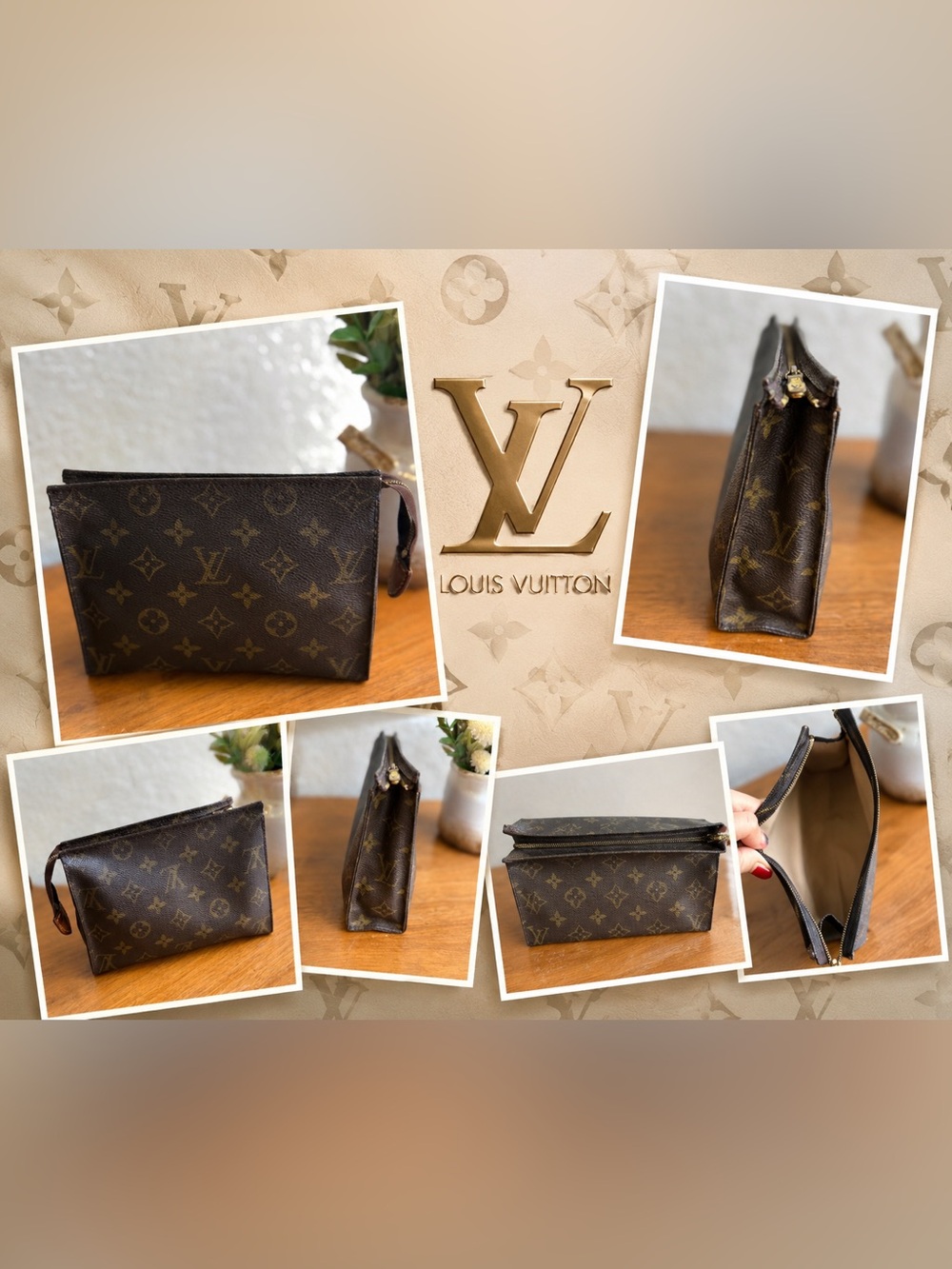 LOUIS VUITTON
Monogram Toiletry Pouch 19 AUTHENTICITY included